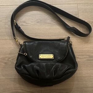 Marc By Marc Jacobs Black Crossbody Bag with Gold Accents
